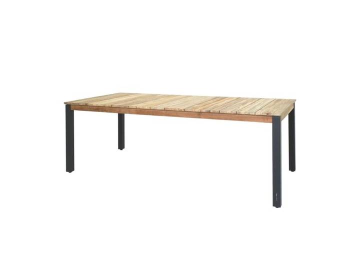 Zebra Derex Gartentisch 220x100cm Aluminium/Teak recycelt