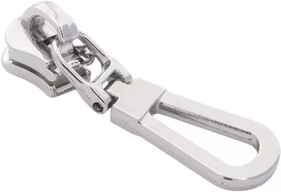 INF Packung mit 5 Metall-Reißverschlussschlitten Silber