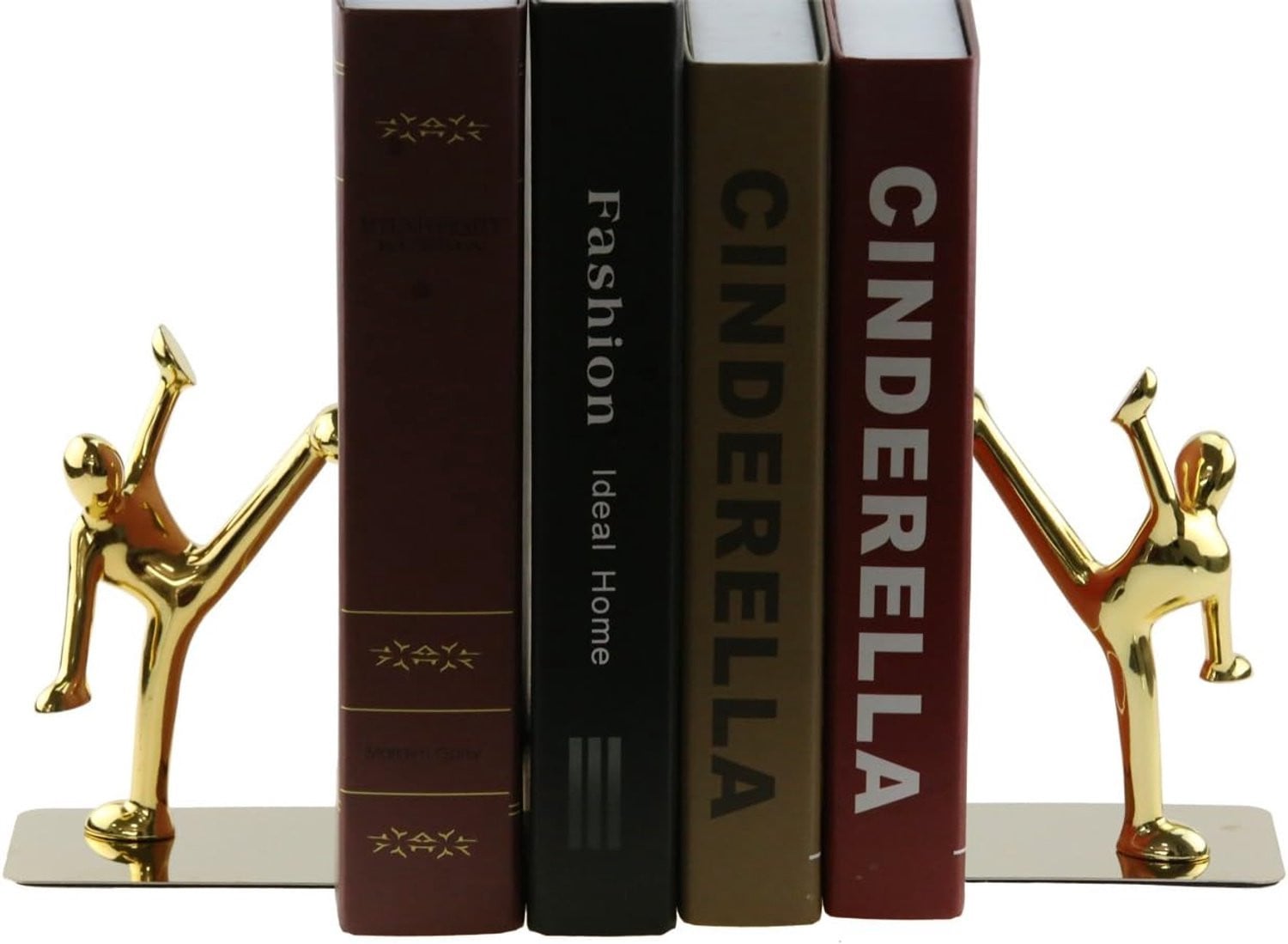 Merkloze Kung Fu Boekensteunen - Goudkleurig, Roestvrij Staal