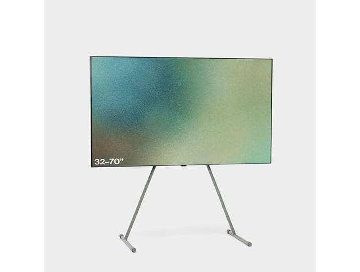 Pedestal Viva TV-standaard voor 32 tot 70 inch Hoogwaardige tv-standaard in modern design robuuste stalen tv-poten stijlvolle tv-standaard met schuine poten en afgeronde poten (groen)