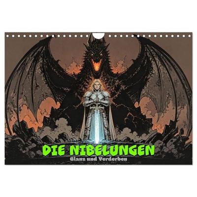 Die Nibelungen: Glanz und Verderben (Wandkalender 2027 DIN A4 quer), CALVENDO Monatskalender
