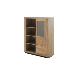 Primo Kombi-Highboard  Grinda ¦ holzfarben ¦ Maße (cm): B: 112 H: 142 T: 40.0
