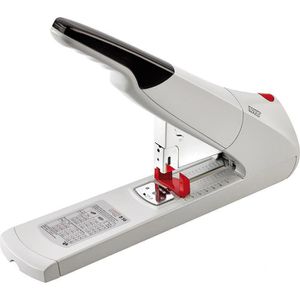 Novus Heftgerät B 56, 023-0059, Blockhefter mit Bypassheftung, grau, Heftleistung 200 Blatt