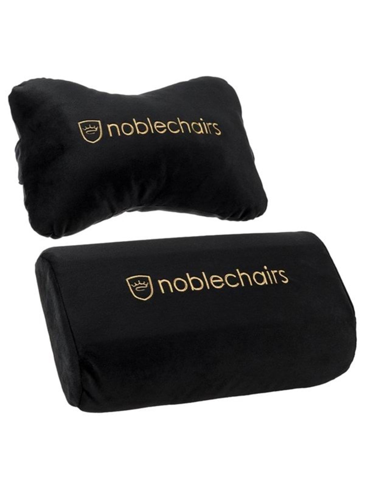 noblechairs Pillow-set for EPIC/ICON/HERO - Black/Gold - Schwarz / Gold - Stoff