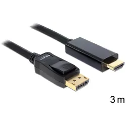 Delock Kabel Displayport 1.1 Stecker > High Speed HDMI-A Stecker Passiv 3 m