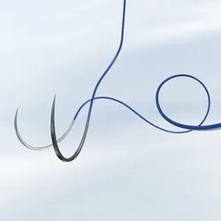 Optilene DS 12, 6/0=0,7 Nahtmaterial blau, Fadenlänge 45 cm (36 Stck.)