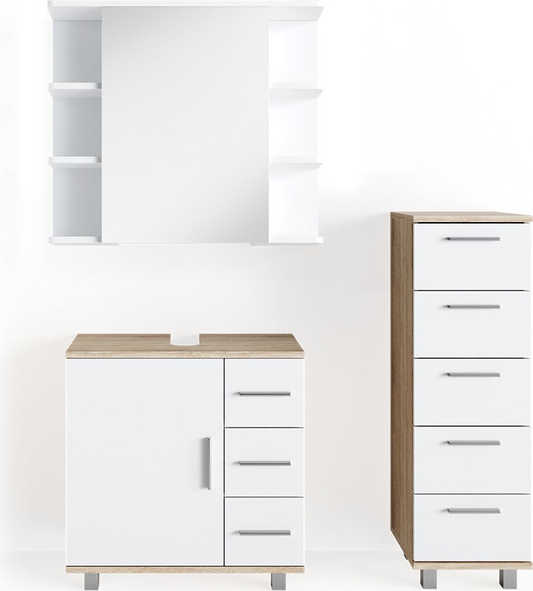 Vicco Ilias Badkamermeubel set 3-delig Sonoma