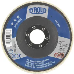 Tyrolit, Poliermittel, Poleringsrondel PREMIUM 125X22,2 SHF