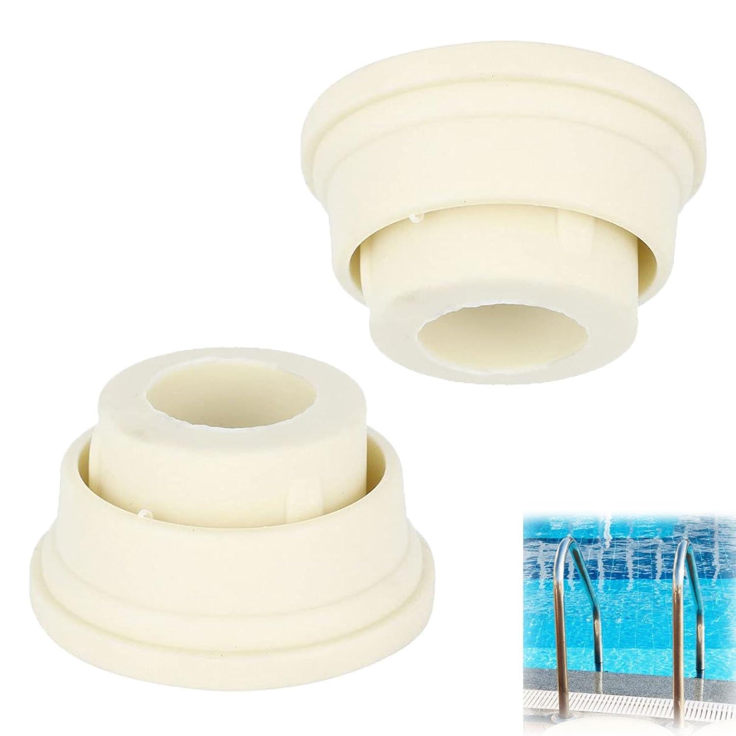 Set van 2 rubber buffers voor een pool ladder