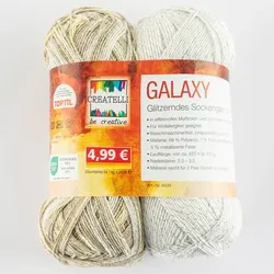 CREATELLI Glitzer Sockenwolle "Galaxy"