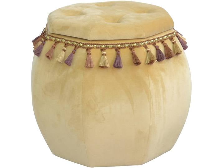 Stauraumhocker HOME AFFAIRE, beige (natur), B:45cm H:52cm T:45cm, Hocker, Stauraumhocker