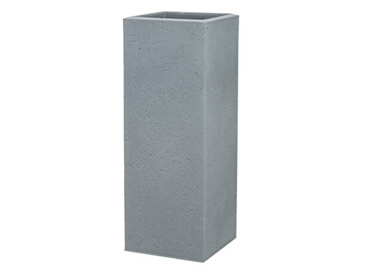 Scheurich Pot haute C-Cube High en plastique gris pierre 26 cm de long\, 26 cm de large\, 70 cm de haut\, 9 l de vol.