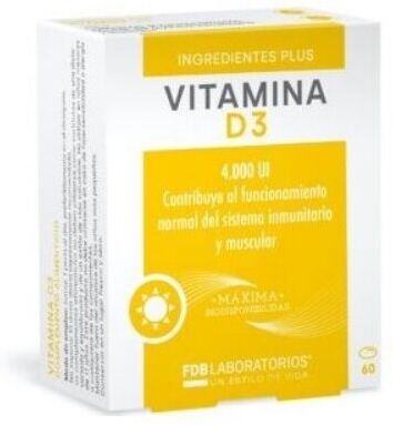 FDB Laboratorios Vitamin D3 4000 Ui 60 Pearls