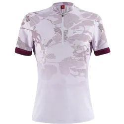 Löffler, Damen, Velotrikot, Illusion Half Zip (S), Rosa, Weiss