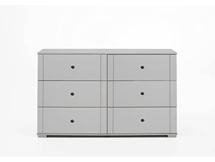 möbelando Schubkastenkommode >Chalet< (BxHxT: 130x83x41 cm) in Weiss - 130x83x41cm (BxHxT)