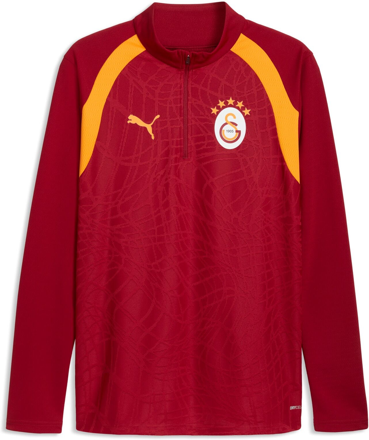 Langarmshirt PUMA "GSK TRAINING 14 ZIP TOP" Gr. XXL, rot (schwarz cherry, summer sunset), Shirts, Herren, XXL, Web, Obermaterial: 100% Polyester, unifarben, Langarmshirt, für vielseitige Einsatzmöglichkeiten, pflegeleicht, strapazierfähig schwarz cherry, 