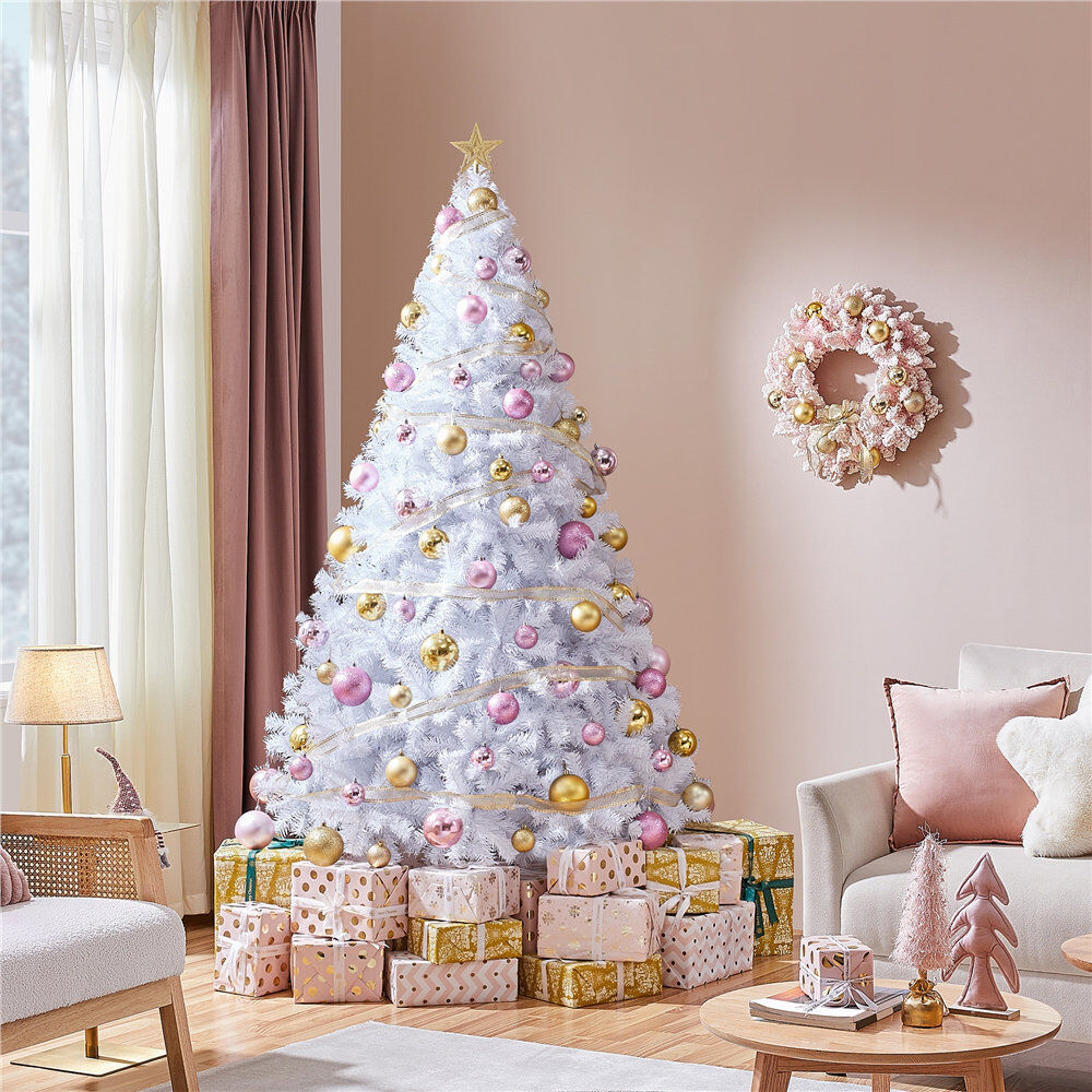The Seasonal Aisle Annilee Cashmere Spruce Artificial Christmas Tree White 7'