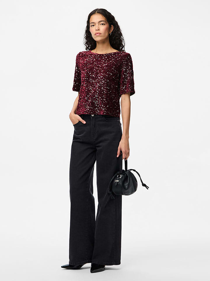Pieces Top "Kam" in Rot - S