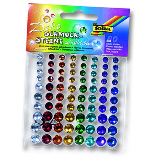 folia Schmucksteine mehrfarbig Rainbow
