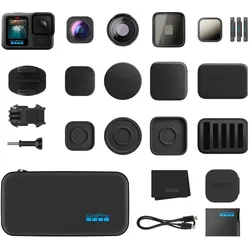 GoPro Hero13 Black Lens Bundle (60p, Bluetooth, WLAN), Action Cam, Schwarz