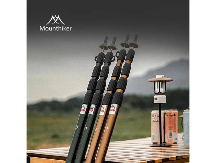 MOUNTAINHIKER tige de Support de tente réglable abri de plage bâche auvent pôle en alliage d'aluminium accessoires de poteau de tente pour tente de Camping