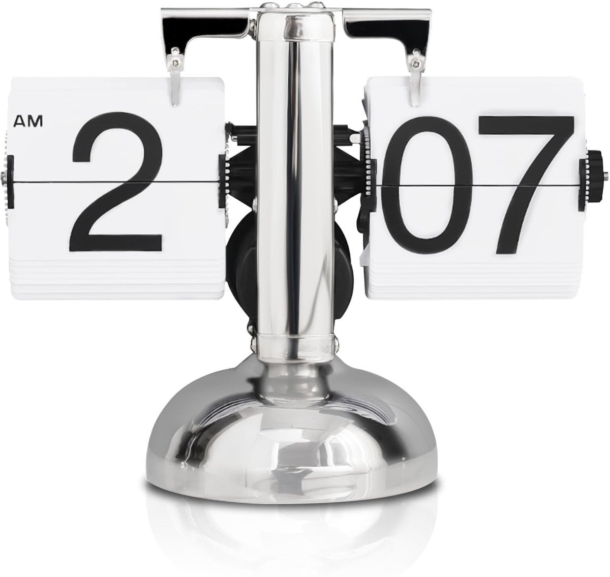 Merkloze digitale flip bureauklok voor volwassenen in tabletop model