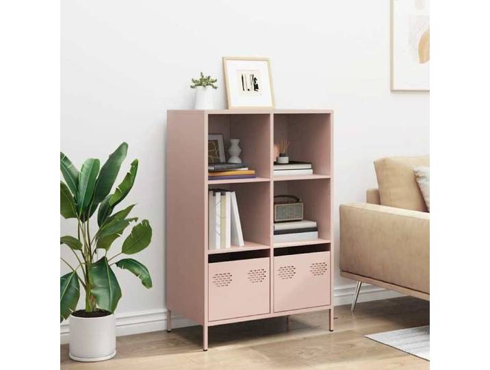 VIDAXL(5341)Buffet haut rose 68x39x103 5 cm acier Armoire haut intérieur