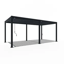 Weide Deluxe Pergola Voll-Aluminium 3x6m mit Lamellendach freistehend anthrazitᅠ