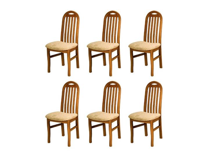Xlmoebel Sitzgruppe Holz Sitzgruppe mit gepolsterten Stühlen für elegantes Wohnen, (Sitzgruppe, 6-tlg., 6x Stuhl), Hergestellt in Europa