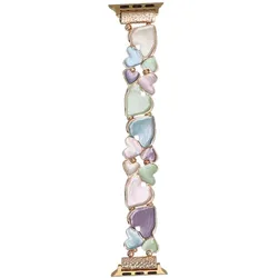 Neue Armbanduhr GlacierX Gleam Tender Stretch Bracelet Gold Candy für Apple Watch 38/40/41mm Pastell.