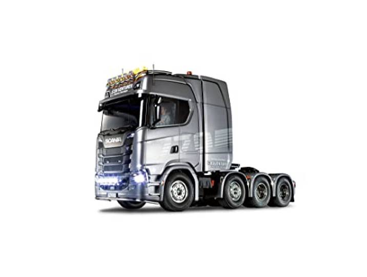 TAMIYA 56371 1:14 RC Scania 770S 8x4/4 - Bouwpakket, RC truck, afstandsbediening, vrachtwagen, constructiespeelgoed, modelbouw, knutselen, onbeschilderd