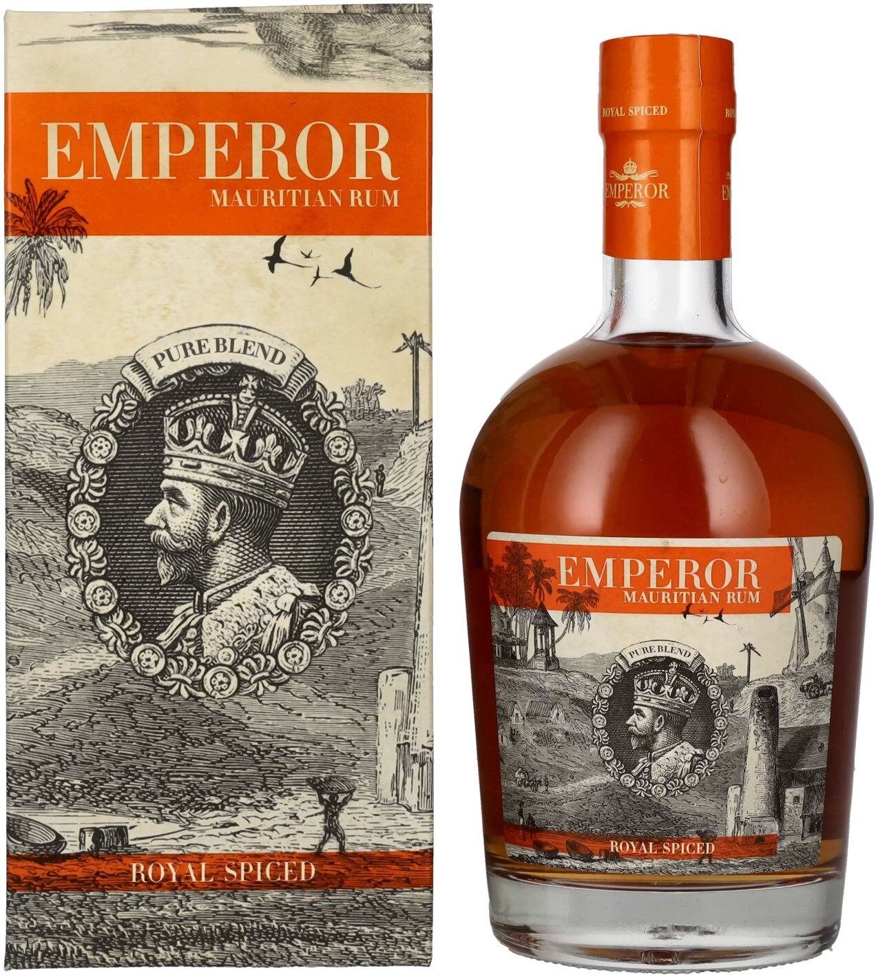 Emperor Rum Emperor Mauritian Rum ROYAL SPICED 40% Vol. 0,7l in Geschenkbox