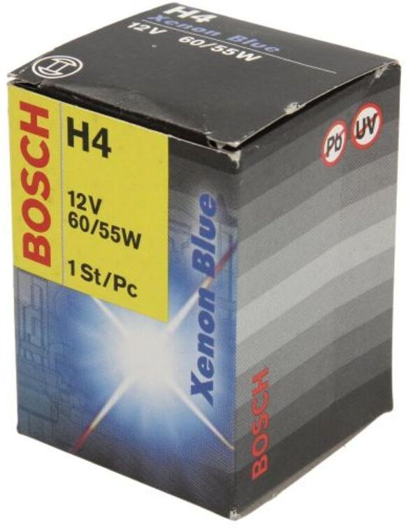 Bosch Lampada alogena H4 Xenon Blue 12V, 60/55W, 1 Pezzo