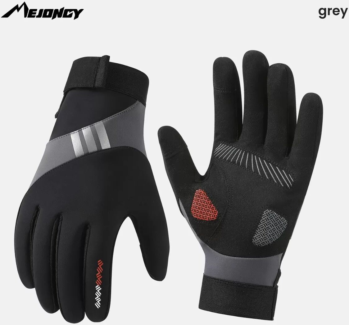 INF Outdoor Fleece Winddichte Anti-Rutsch Thermische Fahrrad Touchscreen-Handschuhe Grau