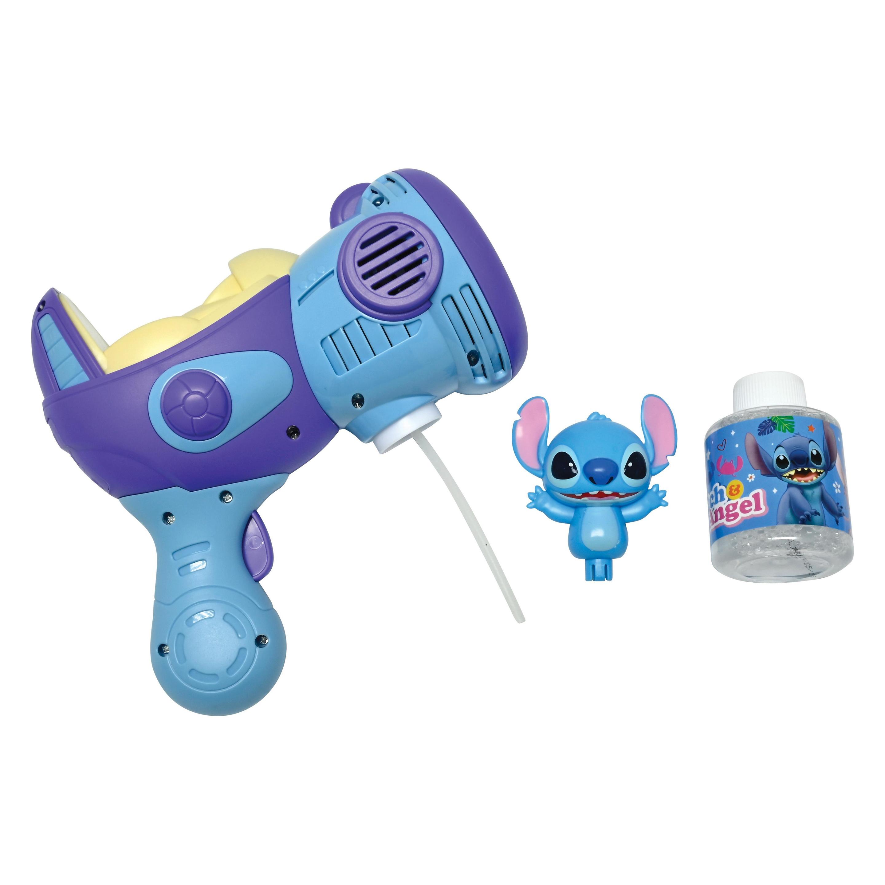 Lexibook - Stitch Electronic Bubble Gun with 3D figurine and light & sound effects (PRB30D) (PRB30D)