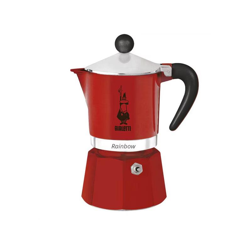 Bialetti Rainbow - Espressokocher - rot - für 1 Tasse 4961