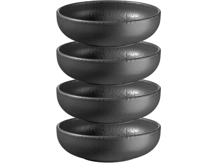 MÄSER Schüssel-Set 4-tlg. Trad. Tiles schwarz Steinzeug D 16 cm 4 Stk - Schüssel-Set 4-tlg.