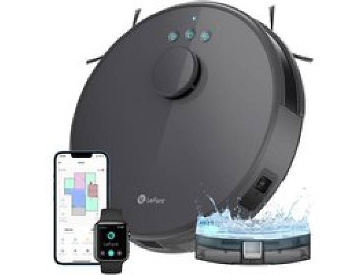 Lefant M1 Aspirateur Robot Laveur 2 en 1 - 5500Pa - Idéal pour Poils Animaux - Navigation LiDAR Cartographie Multi-étage - APP/Alexa