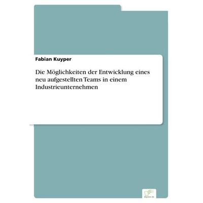 Die Möglichkeiten der Entwicklung eines neu aufgestellten Teams in einem Industrieunternehmen, Taschenbuch von Fabian Kuyper, Diplom.de,