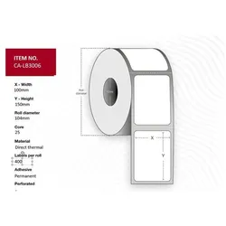 Capture, Etiketten, Label 100 x 150, Core 25