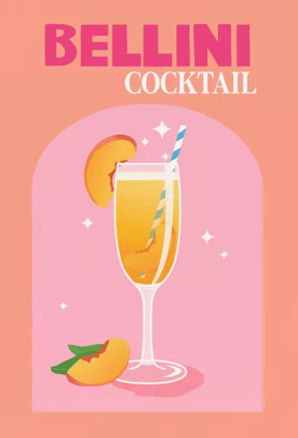 Inspire Picks Colorful Cocktail Canvas Posters Trendy Bar Cart & Whiskey Wall Art Prints 5 20x30cm