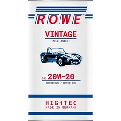 ROWE HIGHTEC VINTAGE SAE 20W-20 MILD LEGIERT Motorenöl für Oldtimer 5 Liter