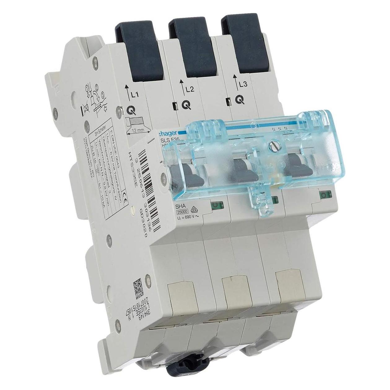 Hager 3P Elektroschalter (HTS335E)