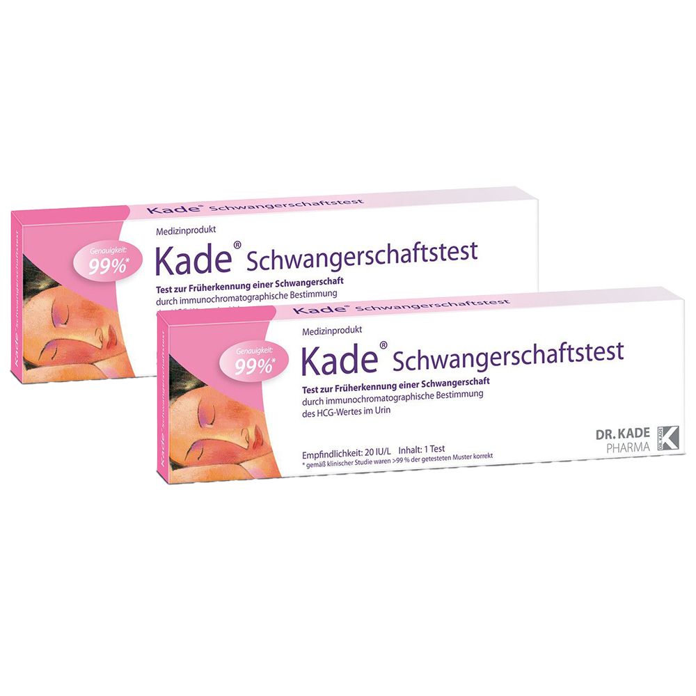 Kade Schwangerschaftstest Doppelpack 2x1 St Test