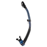 Cressi - Itaca Ultra Dry - Schnorchel - Farbe: Black/Blue Metal