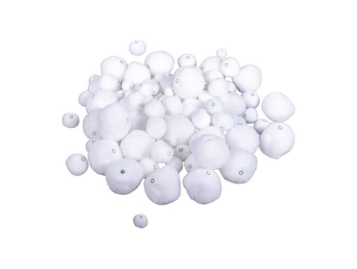 Rayher Pompons zum Auffädeln 100 Stück 1.5-3.8 cm