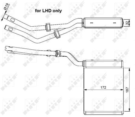 Nrf Wärmetauscher, Innenraumheizung 54303 Für Ford Volvo Mazda