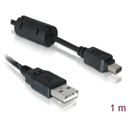 Delock Kabel Kamera USB-A Stecker zu Olympus 12-Pin Stecker 1 m