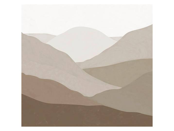 Art for the Home Fototapete Jenseits des Horizonts 280x300cm, Braun, Papier, Kunststoff, Landschaft/Berg, Rechteckig, 300x300 cm, Tapeten & Wandverkleidungen, Fototapeten