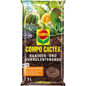 Compo Blumenerde  CACTEA Kakteen- & Sukkulentenerde, für Kakteen & Sukkulenten, mit Dünger, 5 Liter